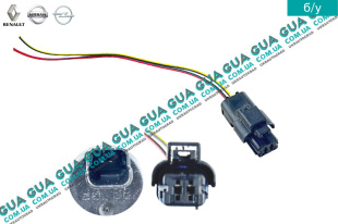 Фишка / разъем с проводами / водяного насоса / системи очистки окон ( моторчика бачка стеклоомывателя )   