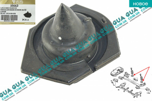 Опорная подушка задней пружины нижняя ( проставка / отбойник  ) 1шт.   