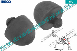 Отбойник / подушка передняя рычага верхняя   