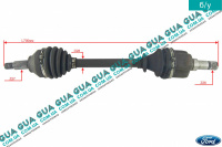 Полуось левая 26/27 ( привод в зборе с шрусами ) Ford / ФОРД MONDEO III 2001-2007 / МОНДЕО 3 2.0  16V DI/TDDI/TDCI (1998 куб.см.)