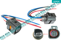 Фишка / разъем с проводами  датчика ABS / провод АБС / фонаря / стопа  / стоп сигнала / датчика температуры жидкости / провод замка двери 4 контакта / штекер подсветки номерного знака VW / ВОЛЬКС ВАГЕН TRANSPORTER V 2003- / ТРАНСПОРТЕР 5 03- 2.0TDI (1968 куб.см.)