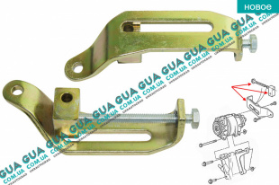 Кронштейн крепления генератора ( натяжной тип Lucas)  Ford / ФОРД TRANSIT 1985-2000 / ТРАНЗИТ 85-00 2.0 (1993 куб.см)