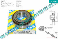 Подшипник КПП роликовый радиально-упорный конический однорядный 25x51.7x16.25