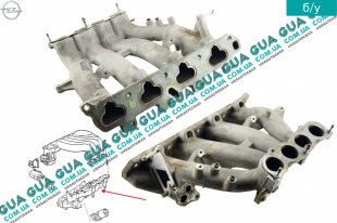 Коллектор впускной ( нижняя часть )   