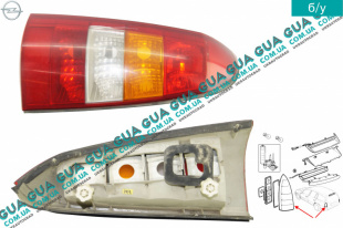Фонарь задний левый ( без платы )   