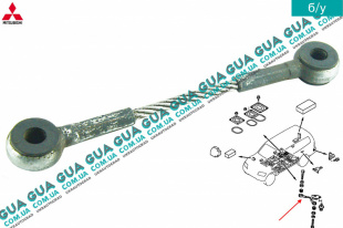 Трос страховочный КПП / АКПП / раздаточной коробки Mitsubishi / МИТСУБИСИ PAJERO III 2000-2006 / ПАДЖЕРО 3 00-06 3.2DI-D (3200 куб.см.)