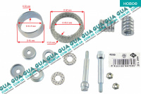 Комплект крепления выхлопного коллектора ( прокладка / болти / пружинки / шайби / гайки )