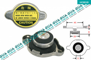 Крышка / пробка расширительного бачка радиатора (0.9bar)   