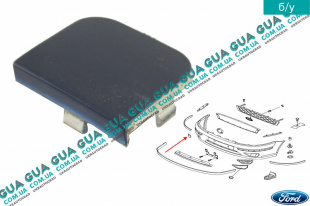 Заглушка переднего бампера ( буксировочного крюка    