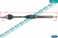 Полуось правая 23/25 ( привод в зборе с шрусами )