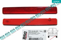 Отражатель заднего бампера ( катафот ) правый VW / ВОЛЬКС ВАГЕН TRANSPORTER V 2003- / ТРАНСПОРТЕР 5 03- 2.0TDI (1968 куб.см.)