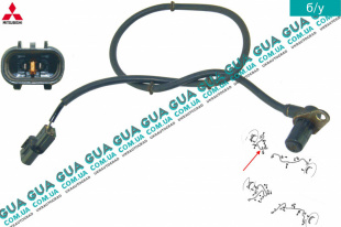 Датчик ABS / АБС задний правый Mitsubishi / МИТСУБИСИ PAJERO III 2000-2006 / ПАДЖЕРО 3 00-06 3.2DI-D (3200 куб.см.)