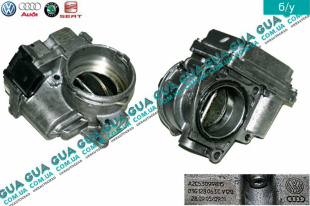 Регулирующая заслонка, подача воздуха / дроссельная заслонка Seat / СЕАТ TOLEDO III 2004-2009 1.9TDI (1896 куб.см.)