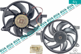 Вентилятор радиатора интеркулера с моторчиком D290 лопастей 7   