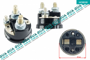 Крышка втягивающего реле стартера    