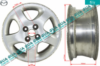 Диск колесный легкосплавный  R15 6JJX15 ET40 ( титановый ) Mazda / МАЗДА 323 F 1998-2004 1.4 (1324 куб.см.)