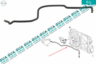 Шланг / патрубок системы охлаждения ( трубка от радиатора к расширительному бачку )   