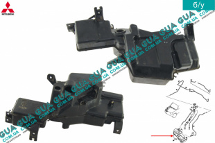 Бачок стеклоомывателя ( стеклоочистителя лобового окна ) Mitsubishi / МИТСУБИСИ PAJERO III 2000-2006 / ПАДЖЕРО 3 00-06 3.2DI-D (3200 куб.см.)