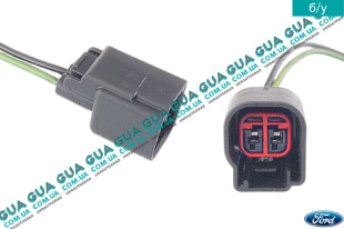 Фишка / разъем / штекер з проводами / колодка компрессора кондиционера Volvo / ВОЛЬВО V50 1.6D (1560 куб.см.)