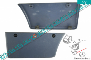 Декоративная накладка внутренняя двери левой ( карман )   