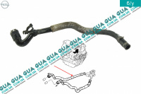 Шланг / патрубок впускной водяной / отопителя Opel / ОПЕЛЬ ASTRA G 1998-2005 / АСТРА Ж 98-05 1.6 ( 1598 куб.см. )