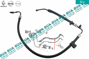 Шланг / патрубок гидроусилителя руля ( трубка высокого давления ГУРа ) анг.   