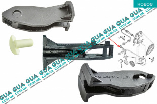 Наконечник / кронштейн крепления троса сцепления к педали ( держатель, фиксатор) 1шт   