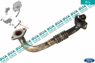 Трубка ЕГР / EGR ( трубка картерных газов ) Ford / ФОРД FIESTA VI 2008-2017 / ФИЕСТА 4 1.5TDCI (1499куб.см.)