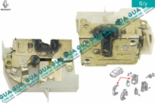 Замок двери задней правой электрический   