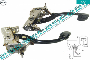 Педаль сцепления с кронштейном Mazda / МАЗДА 323 F 1998-2004 1.8 16V (1840 куб.см. ) 