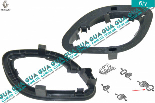 Кронштейн внутренной ручки двери задней левой   