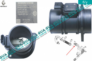 Расходомер воздуха ( воздухомер / датчик массового расхода воздуха ) ДМРВ   