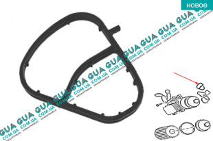 Прокладка масляного радиатора ( теплообменника ) Volvo / ВОЛЬВО S80 II 1.6D DRIVE (1560 куб.см.)