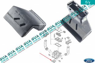 Воздуховод отопителя / корпуса печки Ford / ФОРД ESCORT 1992-1995 / ЭСКОРТ 92-95 1.3 (1299 куб. см.)