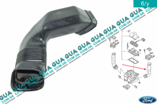 Воздуховод отопителя / корпуса печки (левый) Ford / ФОРД ESCORT 1992-1995 / ЭСКОРТ 92-95 1.3 (1299 куб. см.)