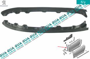 Уплотнитель двери передней левой ( купе-кабриолет )   