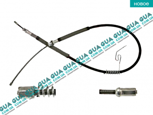 Трос ручного тормоза ( правый ) (задний ) ( 1282/993 mm )   