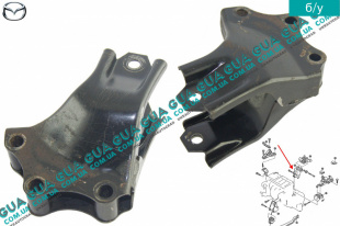 Кронштейн опори / подушки двигателя задний правый Mazda / МАЗДА 323 F 1998-2004 1.8 16V (1840 куб.см. ) 