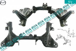 Балка передней подвески ( подрамник ) Mazda / МАЗДА 323 F 1998-2004 1.8 16V (1840 куб.см. ) 