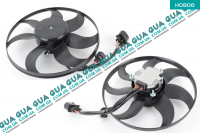 Вентилятор основного радиатора с моторчиком D360 лопастей 7