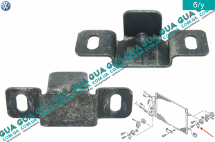 Кронштейн подушки радиатора кондиционера 1шт   