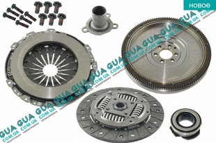 Комплект сцепления для переоборудования с демпферного маховика 62-77kw D228mm   
