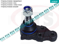 Шаровая опора нижняя VW / ВОЛЬКС ВАГЕН LT 28-55 1975-1996 / ЛТ 28-55 75-96 2.4D (2383 куб.см.)