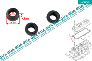 Прокладка / сальник / уплотнительное кольцо болта клапанной крышки 1 шт.   