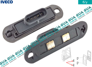 Контакт электрический задней распашной двери ( проводка концевика центрального замка / контактная группа )   