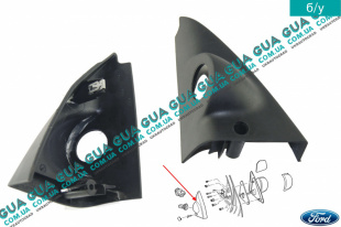 Молдинг ( накладка ) зеркала передней левой двери внутренняя Ford / ФОРД MONDEO III 2001-2007 / МОНДЕО 3 2.2TDCI (2198 куб.см.)
