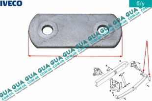 Кронштейн задний крепления рессоры    