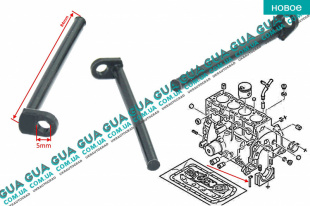 Уплотнитель бугеля коленвала / уплотнитель сальника / флажок 1шт   