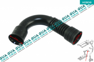 Патрубок вентиляции картерных газов / сапун ( шланг, трубка ) Seat / СЕАТ LEON 2005- 2.0TDI (1968 куб.см.)