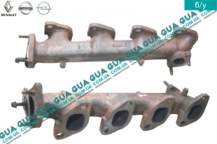 Коллектор выпускной ( метал ) Renault / РЕНО MASCOTT 2004-2010 / МАСКОТ 04-10 3.0TDI (2953 куб.см.)